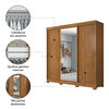 Closet Home Mobili Isabella 3 Puertas 4 Cajones Caf&eacute;