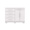 C&oacute;moda Vekkahome Americana 5 Cajones 2 Puertas Blanca
