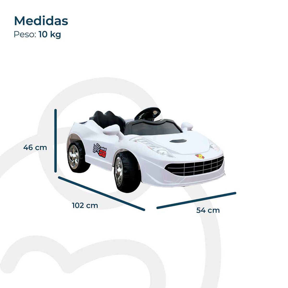 Auto Stingray Blanco Bebesit