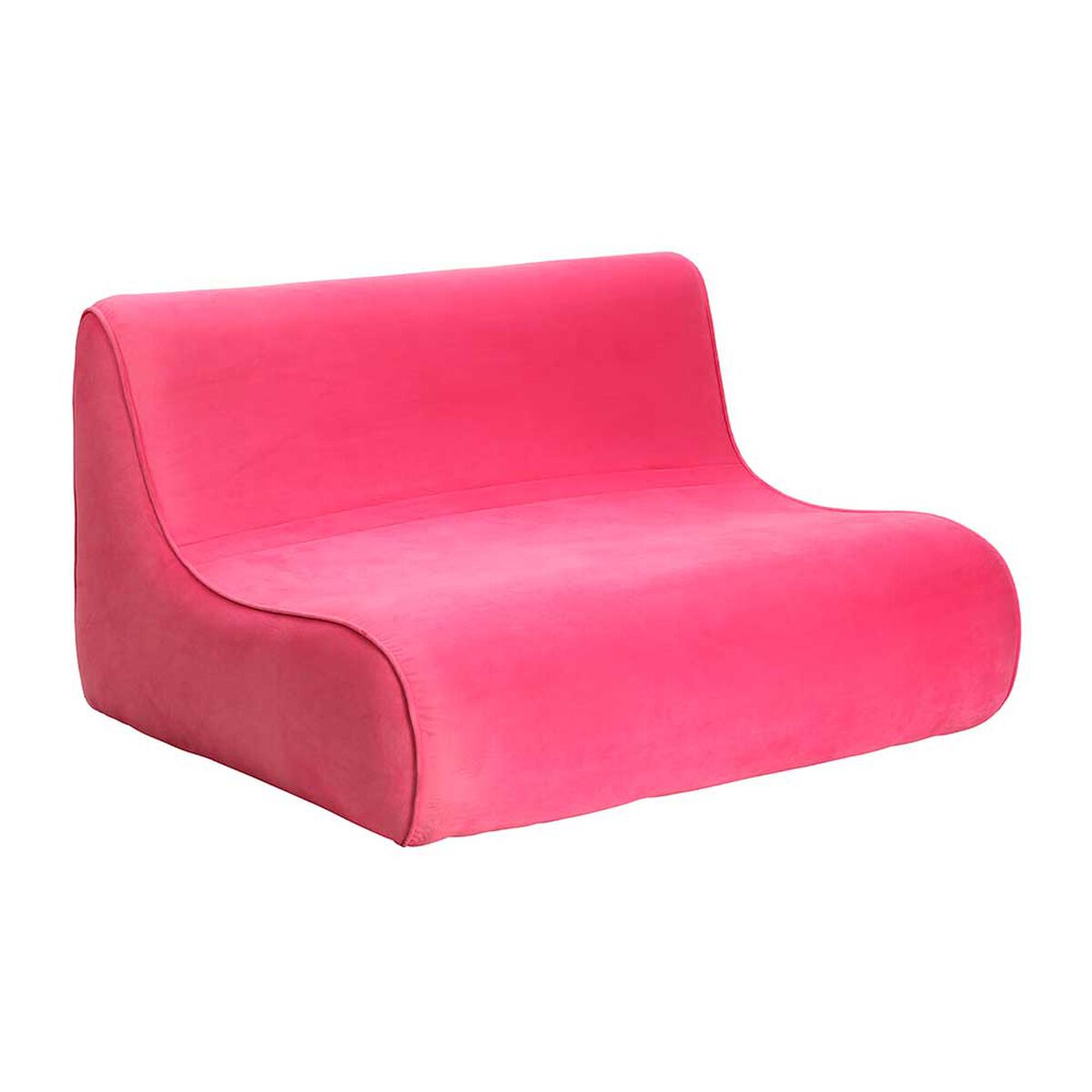 Sof&aacute; Bodevir Komodo Felpa 2 Cuerpos Fucsia&nbsp;