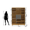 Closet Vekkahome Taurus 6 Puertas 3 Cajones Gris