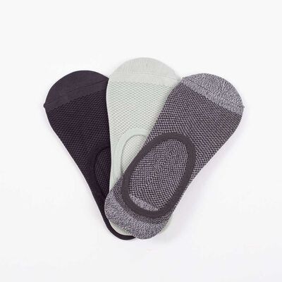 Imagen 1 del producto Pack 3 Calcetines Mujer Icono Gris