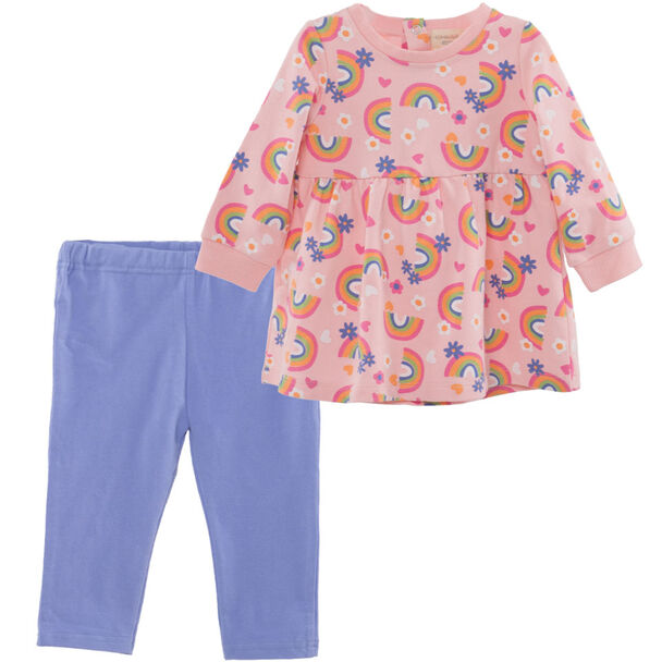 Conjunto Vestido + Calza de Algodón Chess Baby