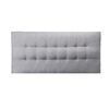 Respaldo Muebles Cid 2 Plazas Alicante Tela Gris