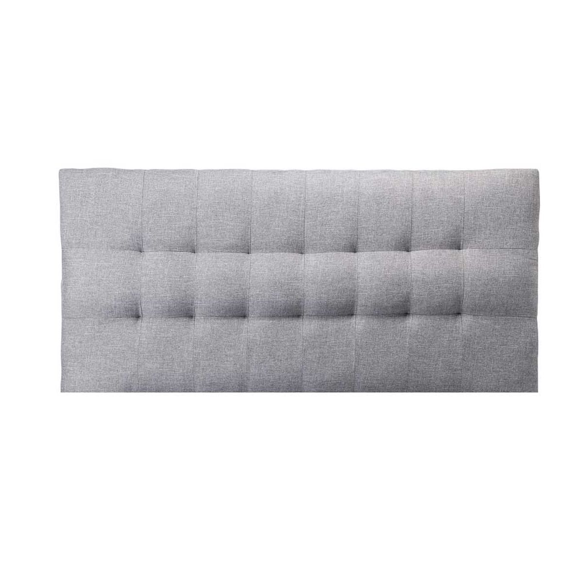 Respaldo Muebles Cid 2 Plazas Alicante Tela Gris
