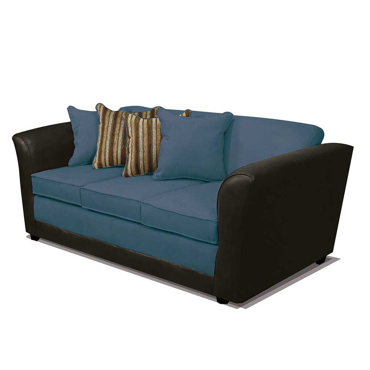 Juego de Living Elegant Detail Minesota Sofá 3 Cuerpos + Sofá 2 cuerpos + Sillón 1 Cuerpo Azul