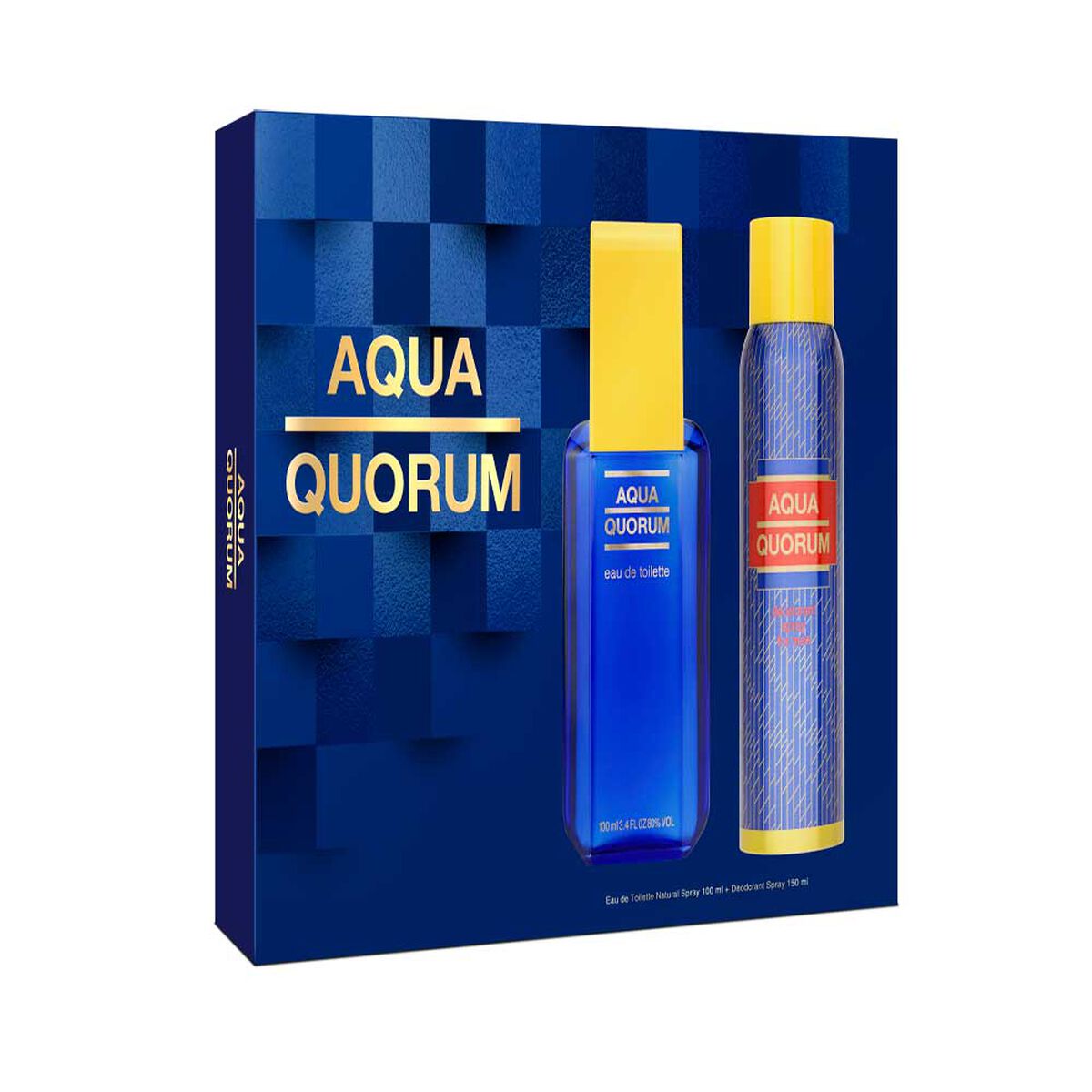Set Perfume Antonio Banderas Hombre Aqua Eau de Toilette for Men 100 ml + Desodorante Spray for Men 150 ml