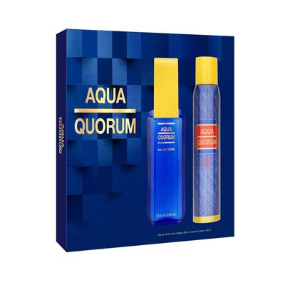 Set Perfume Antonio Banderas Hombre Aqua Eau de Toilette for Men 100 ml + Desodorante Spray for Men 150 ml