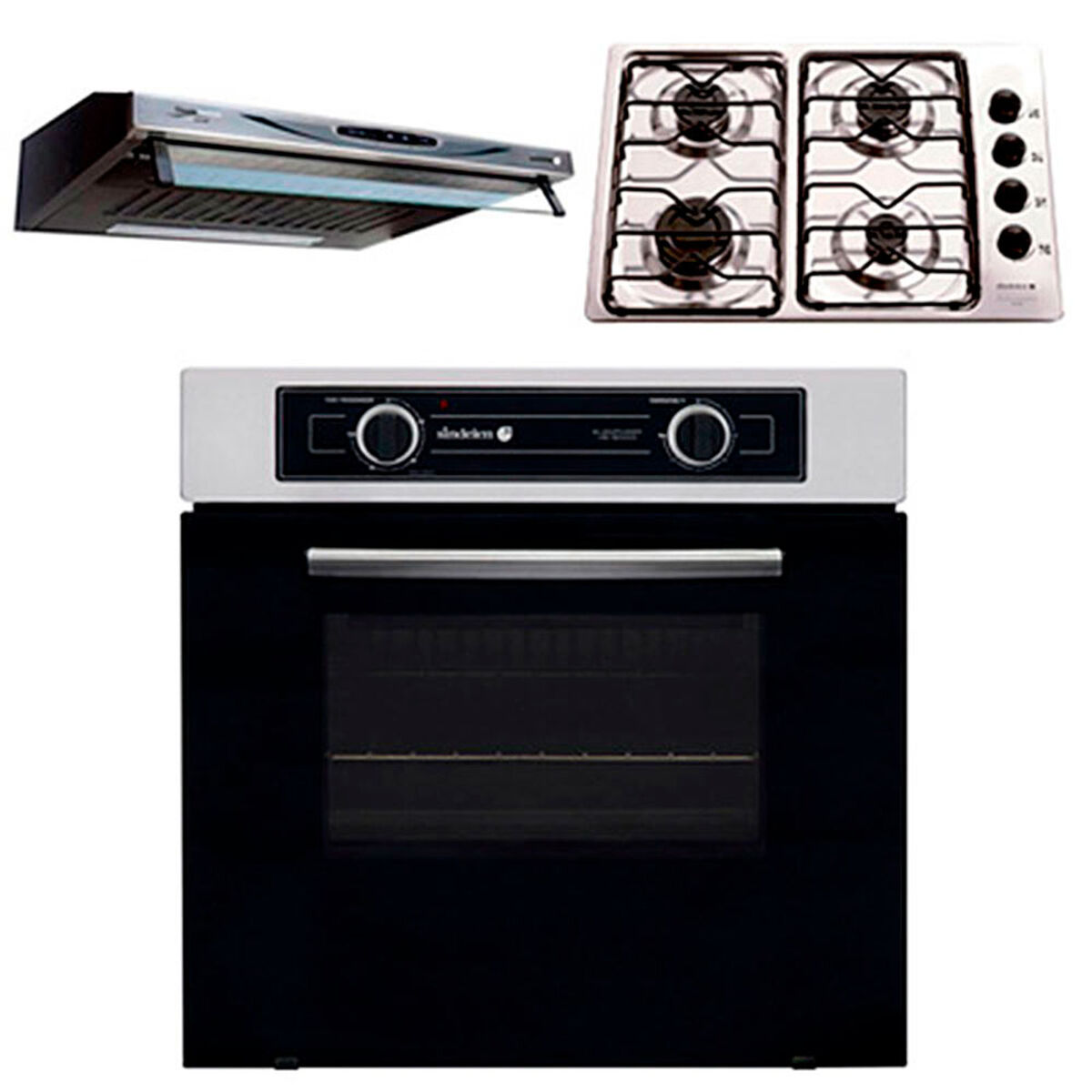 Kit Campana + Horno Eléctrico + Encimera Empotrables Sindelen 113