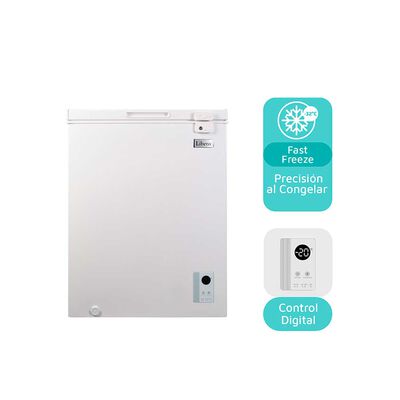 Freezer Horizontal Frío Directo Libero LFH-151EC 142 lts. Blanco