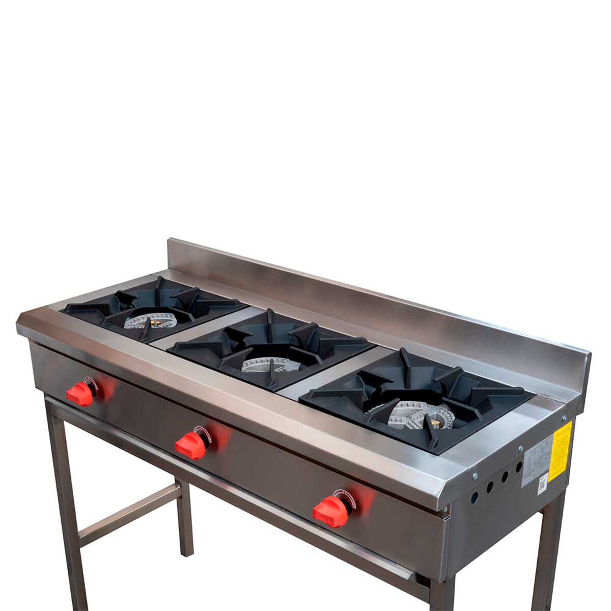 Anafe Ticgas 3 Quemadores Inox Gn