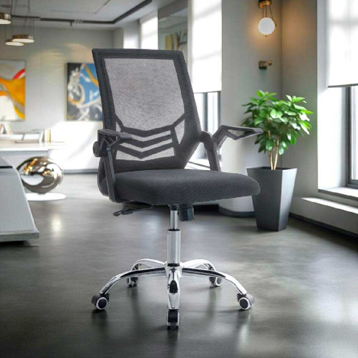 Silla Escritorio Arthome BM-813 Negro