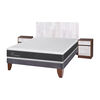 Cama Europea CIC 2 Plazas Ortopedic + Respaldo + 2 Veladores