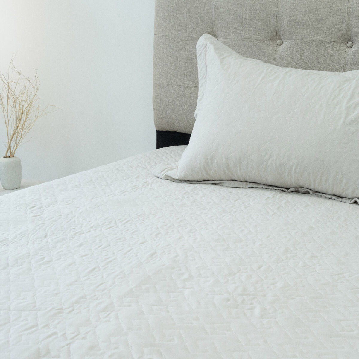 Quilt Doral 1,5 Plazas Lumi Velvety Beige