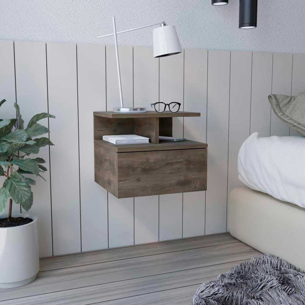 Velador Rectangular TuHome Dreams 1 Cajón Bellota
