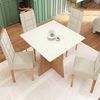 Comedor Yardas Pizza 4 Sillas Off White