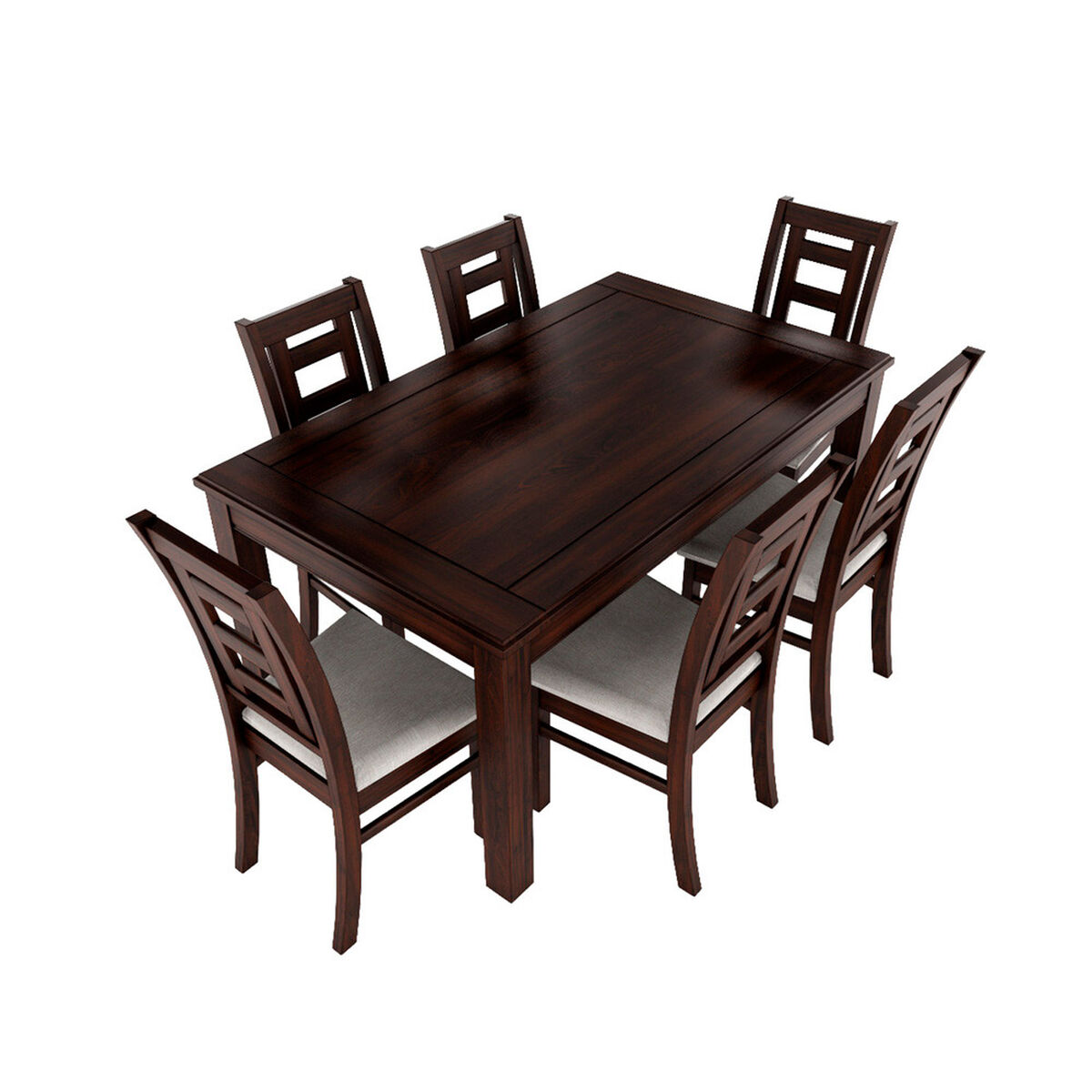 Juego de Comedor Muebles Hema Sevilla 6 Sillas Chocolate
