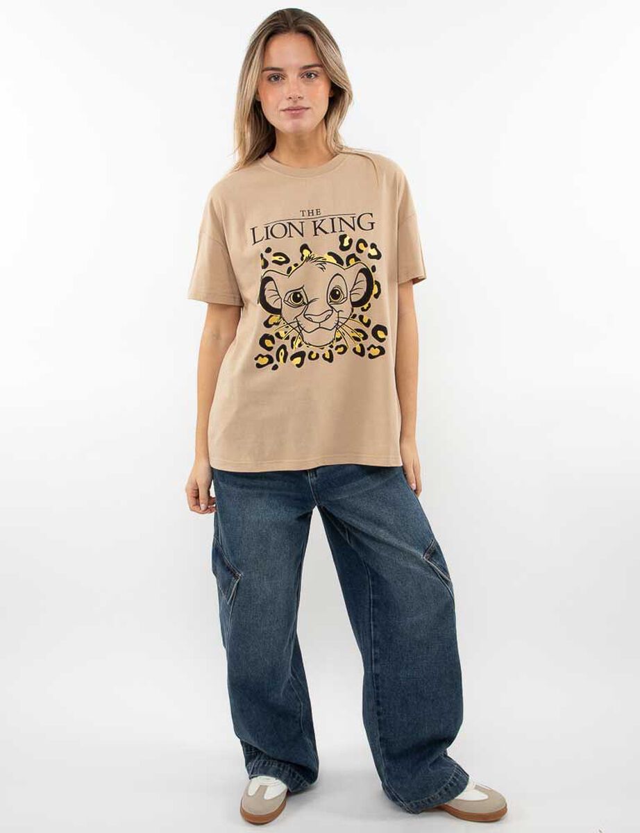 Polera Dibujos Animados Manga Corta Mujer Icono