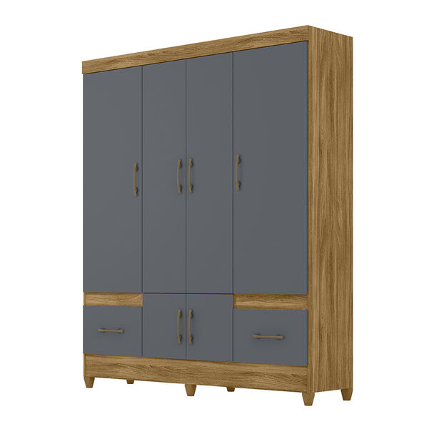 Clóset Di Poretti MS912 6 Puertas 2 Cajones Gris