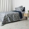 Set Quilt Estampado + Juego de Sábanas Mashini King Yuka
