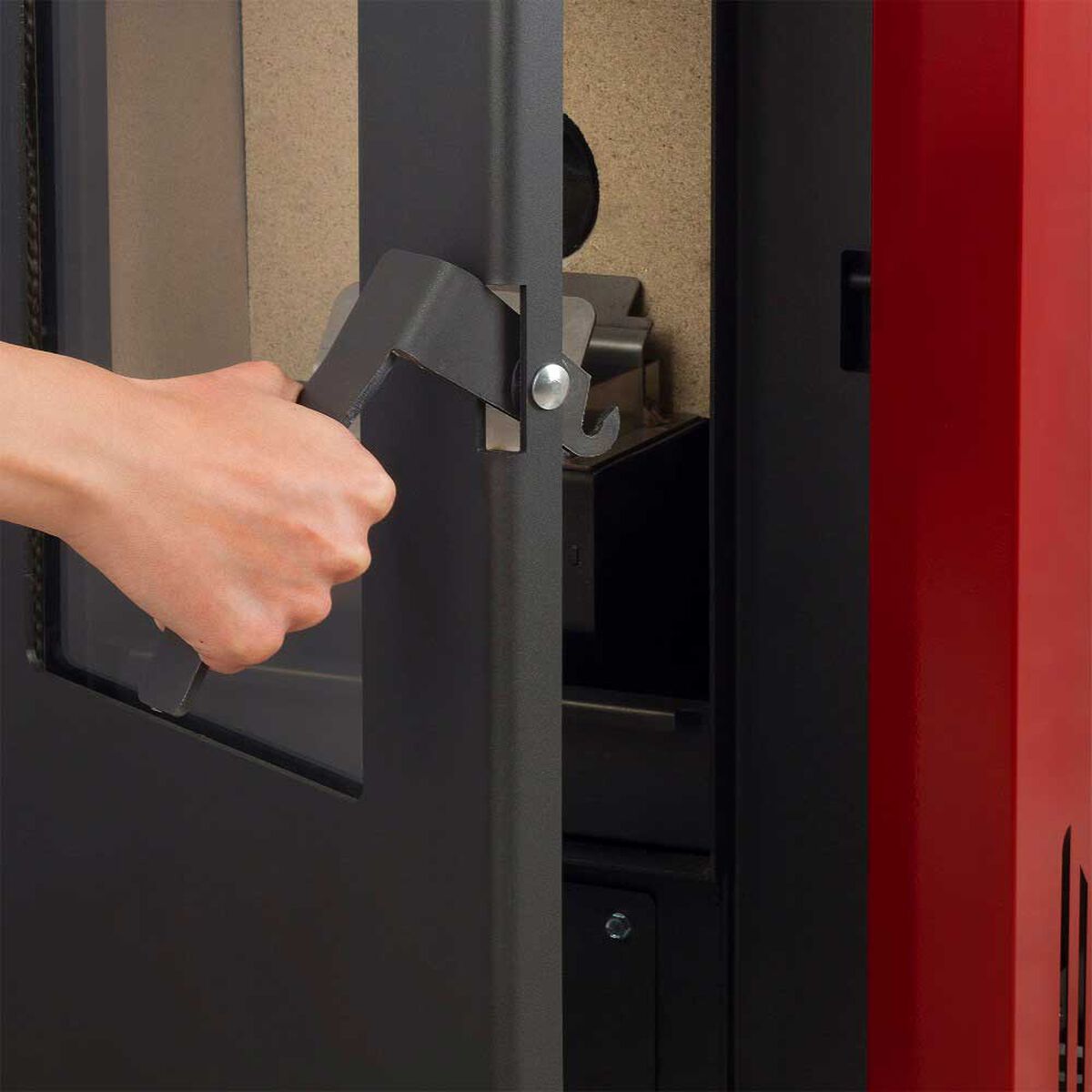 Calefactor a Pellet Amesti Italy 8100 Rojo