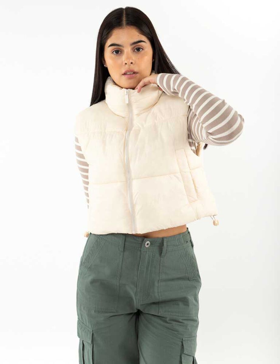 Parka Puffer Sin Mangas Mujer Icono