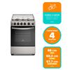 Cocina a Gas Mademsa FM4SSC 4 platos Inox
