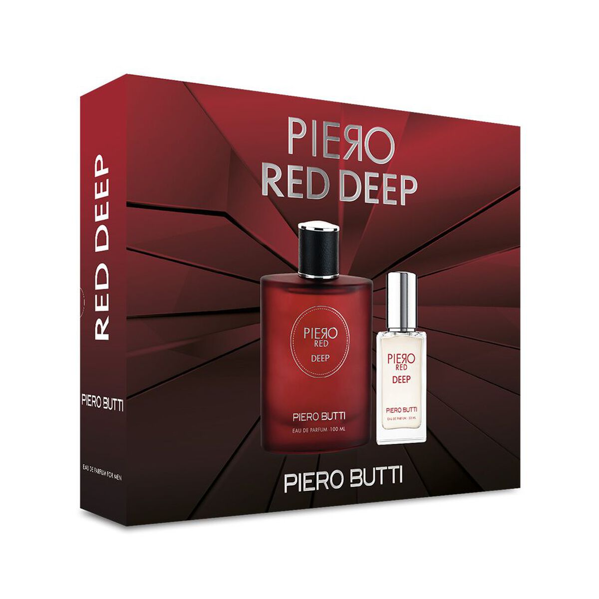 Set Perfume Piero Butti Hombre Red Deep 100 ML EDP + Miniatura