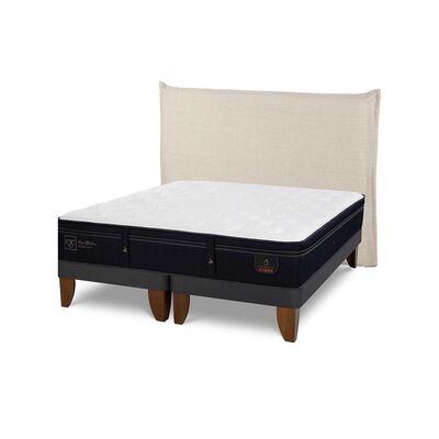Imagen 2 del producto Cama Europea CIC Base Dividida King Súper Permium + Respaldo Tiber