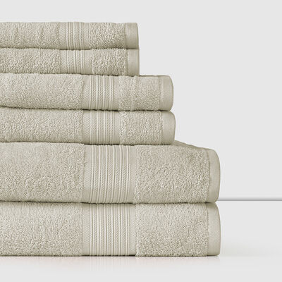 Set 6 Toallas de Baño Cannon Beige