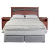 Box Spring King  Flex BD + Respaldo + Veladores + Textil