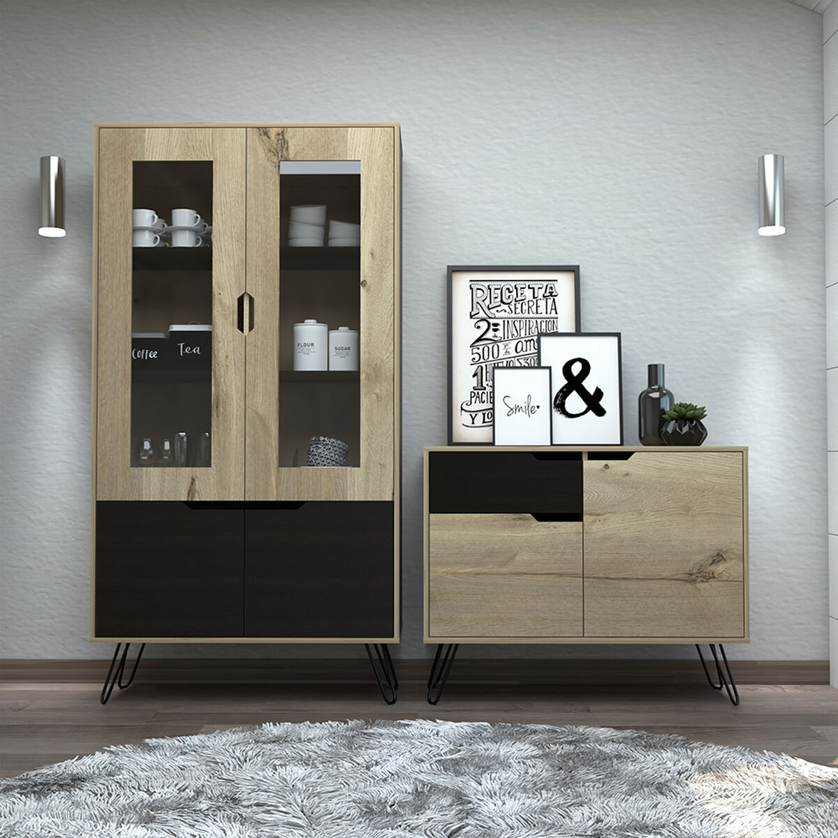 Buffet + Vitrina TuHome Audra