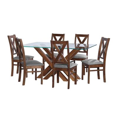 Juego de Comedor Latam Home Merida 6 Sillas Gris