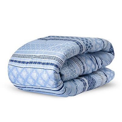 Plumón Estampado Celta 2 Plazas Tomy Blanco