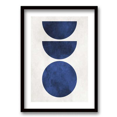 Cuadro Decorativo Retela Monstera Azul II 50 x 35 cm