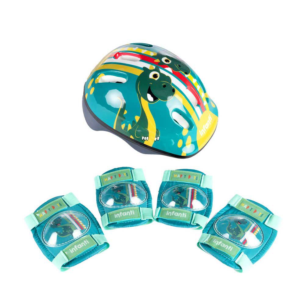INFANTI Set de Casco y Rodilleras