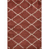 Bajada de Cama Idetex Shaggy Cell 50 x 100 cm Terracota