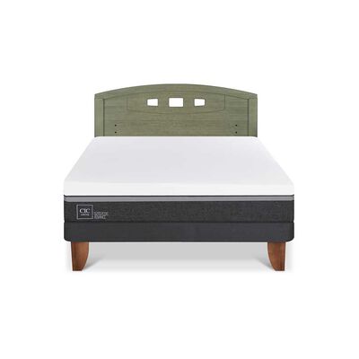 Imagen 1 del producto Cama Europea CIC 2 Plazas Ortopedic Advance + Respaldo Gales Olivo