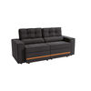 Sof&aacute; Reclinable Roca Havanna 2 Cuerpos Gris