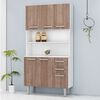 Mueble de Cocina Aaa Design KT121 2 Cajones 6 Puertas Blanco Teka