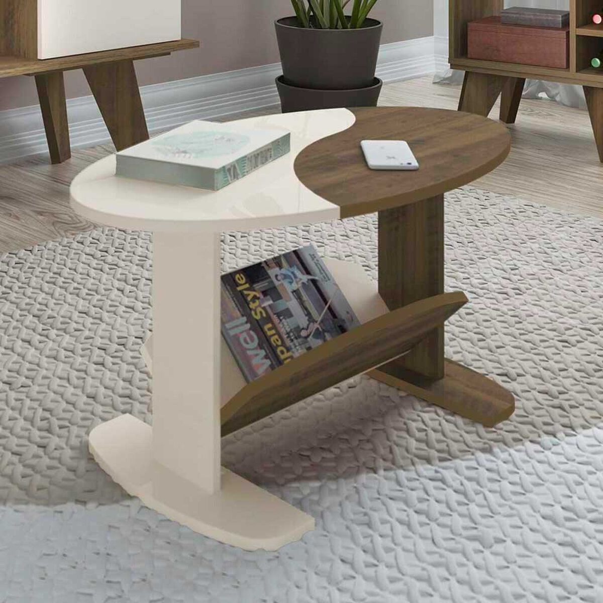 Mesa de Centro Exit Isis Pino Beige