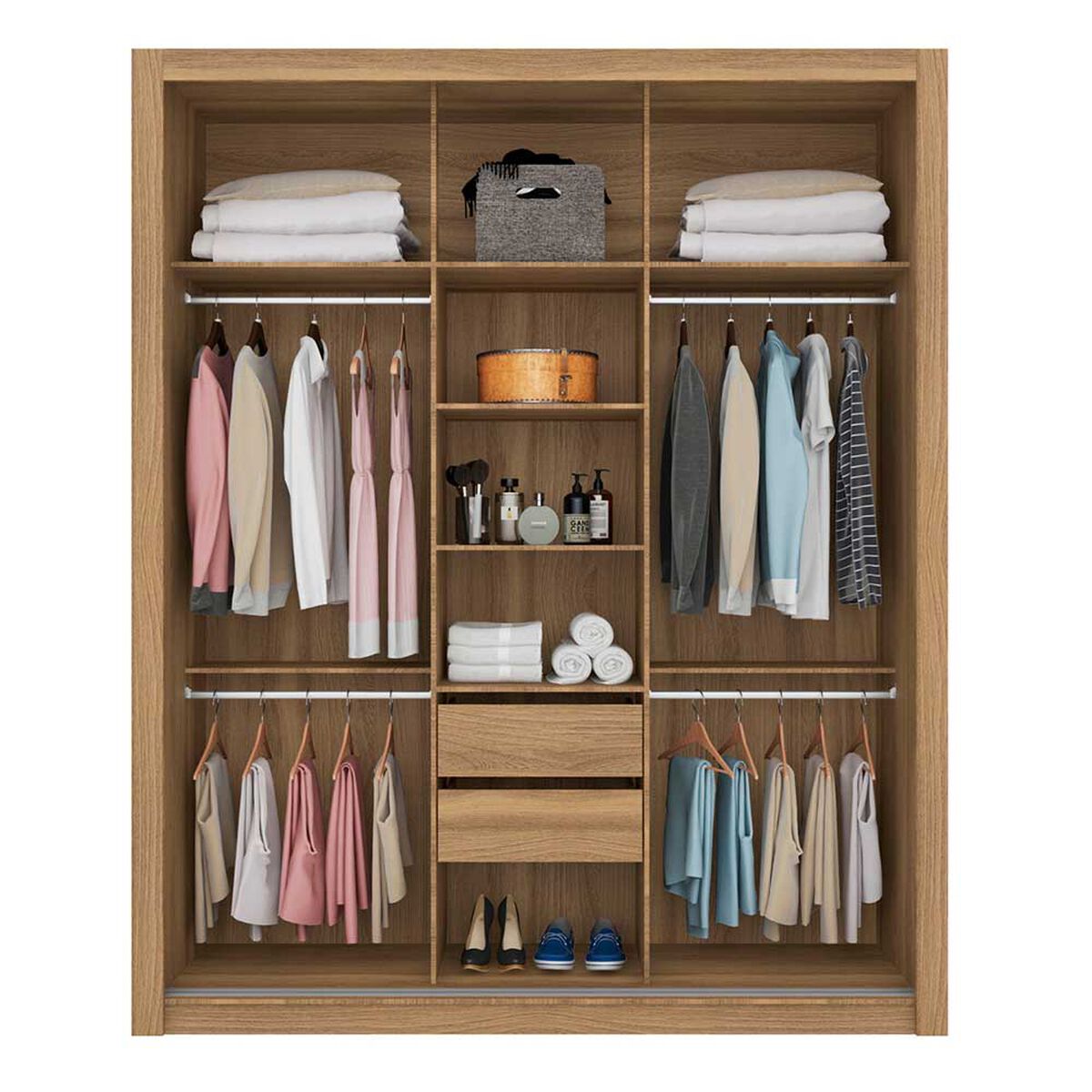 Clóset Onessta Vero 3 Puertas 2 Cajones Beige