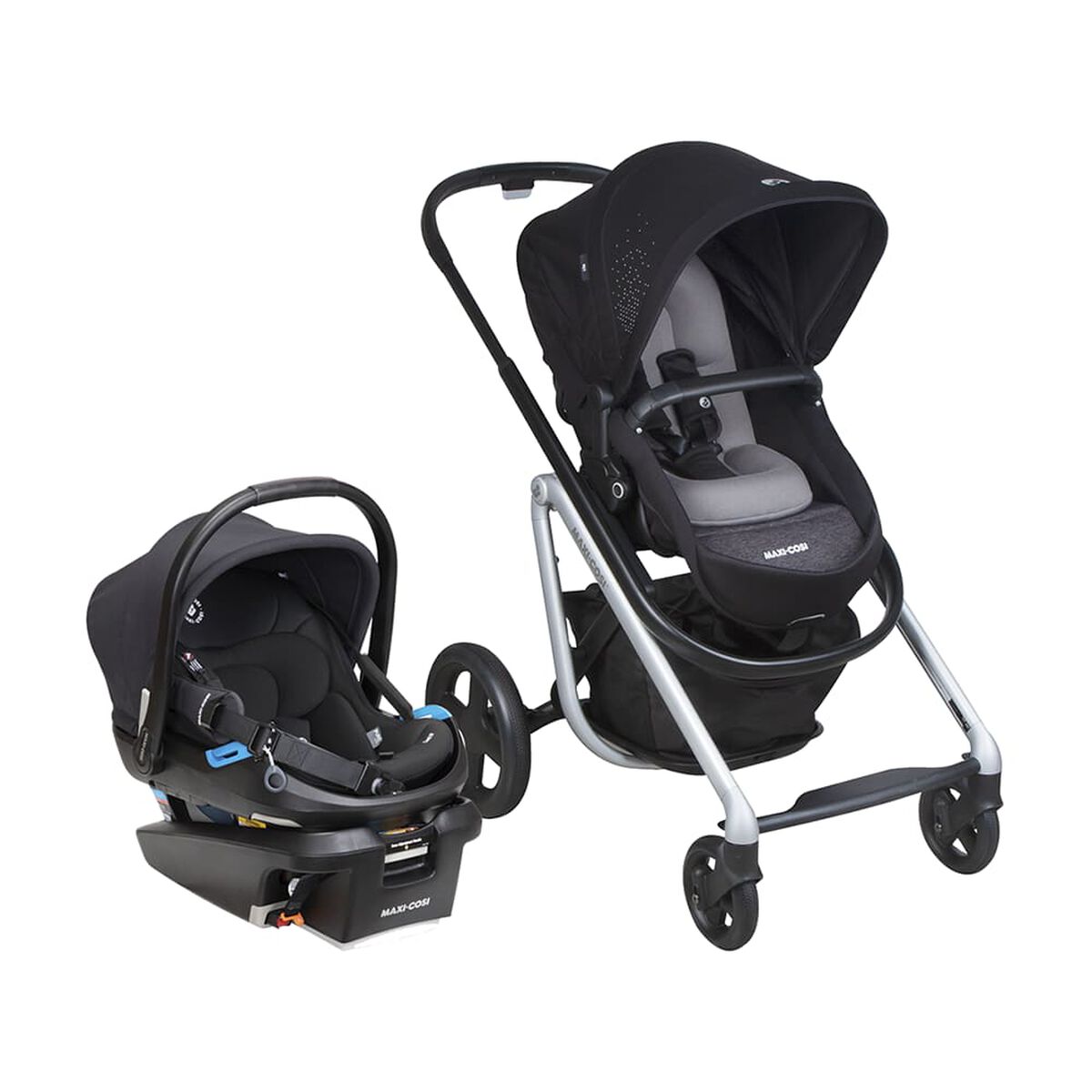 Coche Travel System Lila+Coral Xp Essential Black Maxi-Cosi