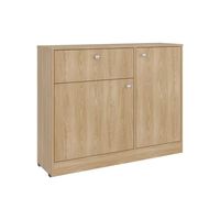 Comoda Praga 1 Cajon 2 Puertas Fresno 80X100X30,2 Cm