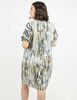 Vestido Corto Estampado Manga Corta Mujer Extralindas
