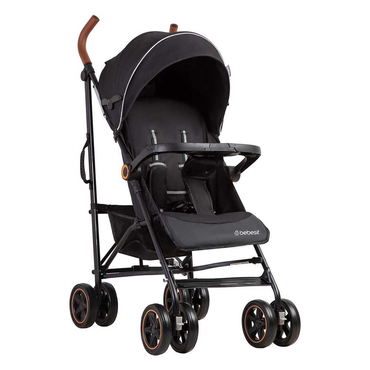 Coche Paragua Bebe Magic Ride Fiesta Negro Bebesit