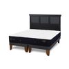 Cama Europea CIC Base Dividida King Premium + Respaldo Torino Negro