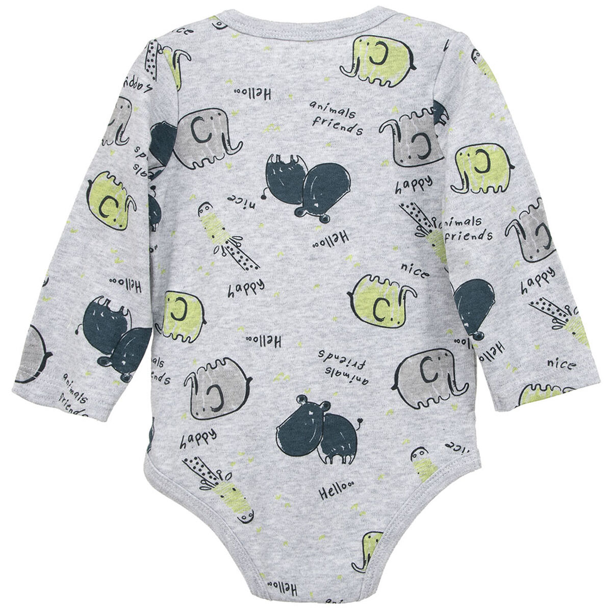 Pack 3 Body Manga Larga Chess Baby