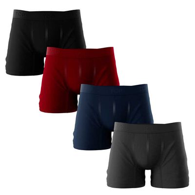 Pack 4 Bóxer Medio Hombre Top