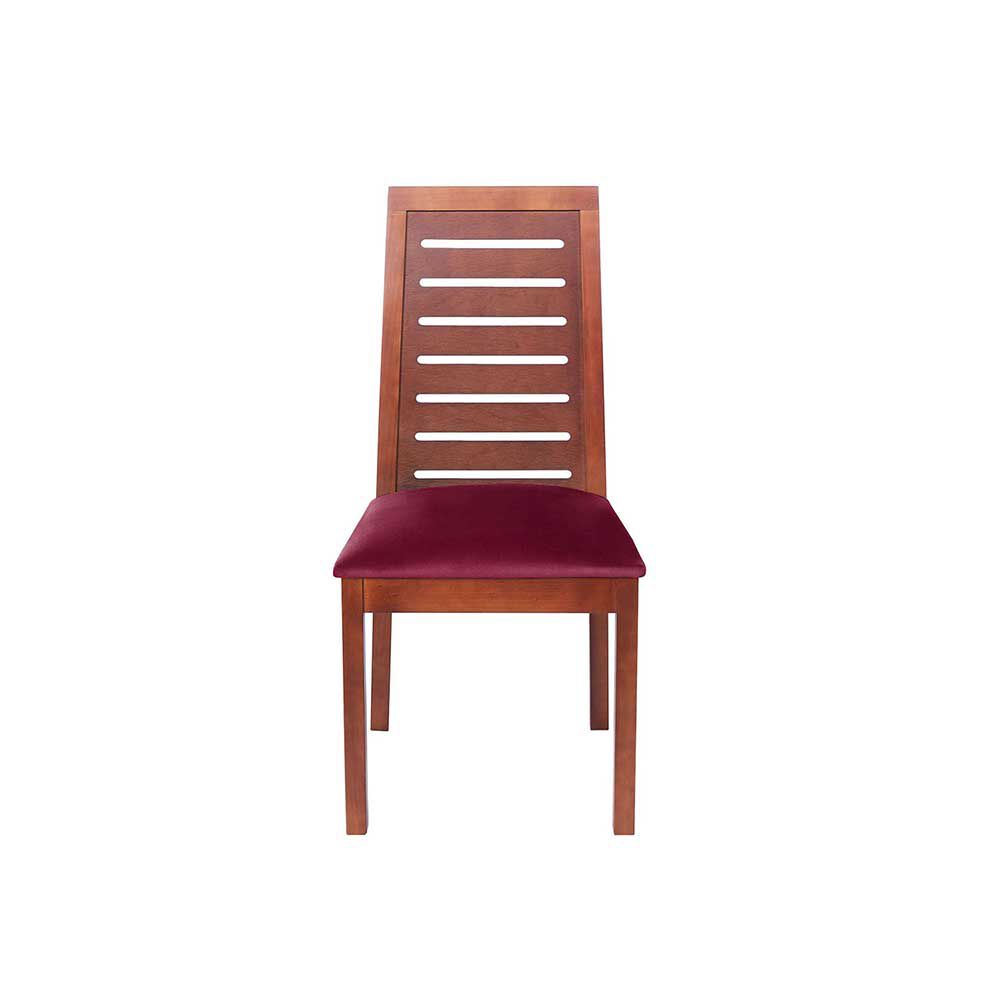 Silla Latam Home Tenerife Tela Velvet Burdeo